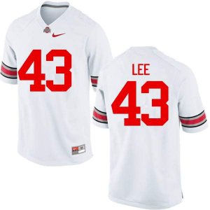 NCAA Ohio State Buckeyes Men's #43 Darron Lee White Nike Football College Jersey MGH4545YL